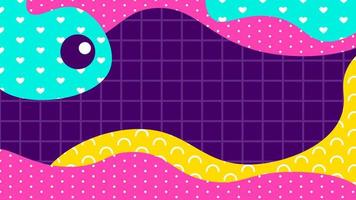 Abstract fluid geometric and fluid like banner template colorful snake wave. vector