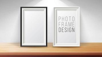 Vertical Frame Mock Up Vector. Good For Display Your Projects. High Quality Design Element Illustration. vector