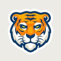 Tiger Head Vector Illustration Design