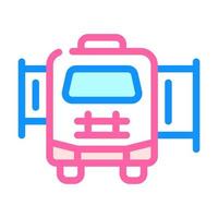 mobile house with pull-out module color icon vector illustration