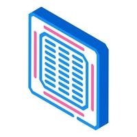 ceiling filter isometric icon vector illustration color