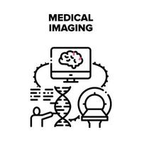 Medical Imaging Vector Concept Black Illustration