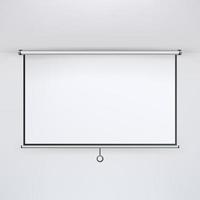 Meeting Projector Screen Vector. vector