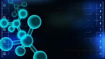Molecule Background Vector. Structure. Healthcare. Abstract Molecules. Dna Formula Research. Illustration vector