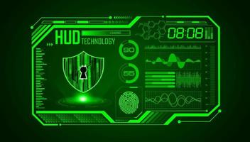 Modern HUD Technology Screen Background vector