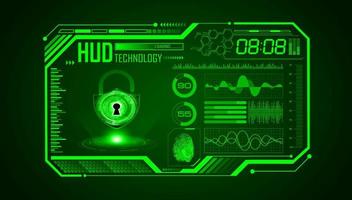 Modern HUD Technology Screen Background vector