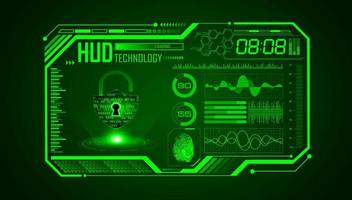 Modern HUD Technology Screen Background vector