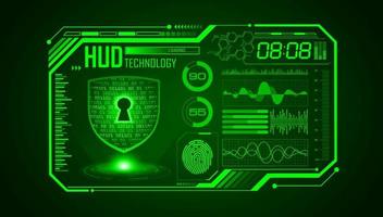 Modern HUD Technology Screen Background vector