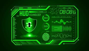 Modern HUD Technology Screen Background vector