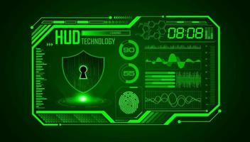 Modern HUD Technology Screen Background vector