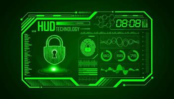 Modern HUD Technology Screen Background vector