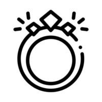 Magic Ring Icon Vector Outline Illustration