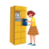 Locker Self Service Storage Cabinet Tool Vector