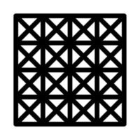 three d floor tiles icon vector outline illustration