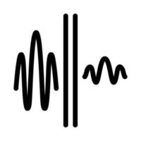 ilustración de contorno de vector de icono de sonido y silencio
