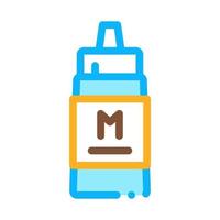 squeezes bottle of mayonnaise sauce icon vector outline illustration