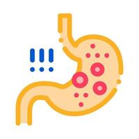 detection of infection in stomach icon vector outline illustration