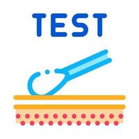 skin dermatitis test icon vector outline illustration