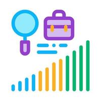 career advancement research icon vector outline illustration