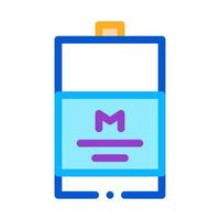 packaged milk icon vector outline illustration