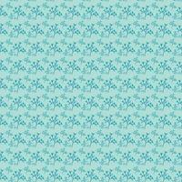 Flower doodle pattern seamless vector set on spring color tone