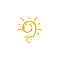 light bulb symbol icon vector