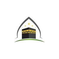 icono de ilustración de vector de kaaba