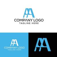 Initial Letter AA Logo Design Monogram Creative Modern Sign Symbol Icon vector