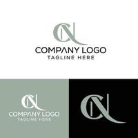 letra inicial cn diseño de logotipo monograma creativo moderno icono de símbolo de signo vector