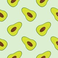 avocado seamless pattern flat design vector illustration