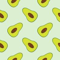 avocado seamless pattern flat design vector illustration