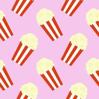 Popcorn seamless pattern background vector illustration. Business concept vector illustration. Popcorn symbol pattern.