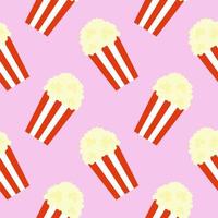 Popcorn seamless pattern background vector illustration. Business concept vector illustration. Popcorn symbol pattern.