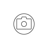 Simple ellegent camera icon for mobile apps and web vector