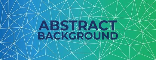 Green and Blue Abstract Geometric Polygon Background Design. vector