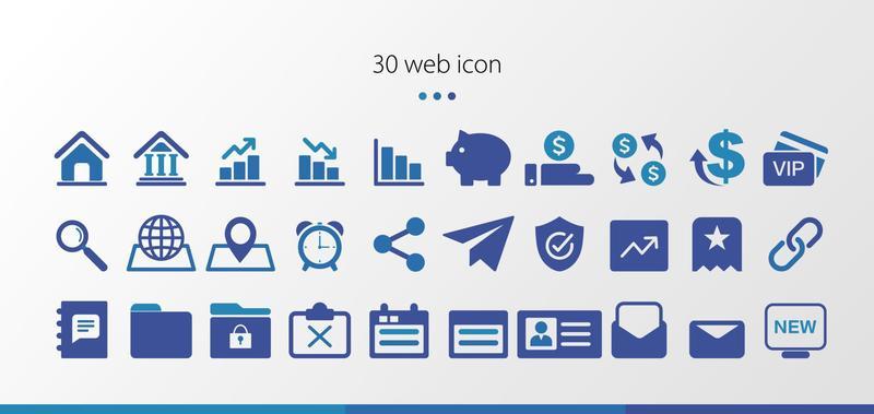 Simple web icon set vector illustration  pack