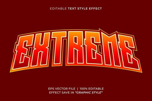 Gaming esport editable text effect
