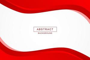 Vector abstract red wavy business style background