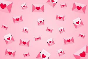 Vector seamless valentine's day pattern with envelopes