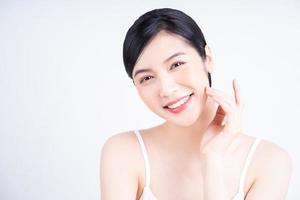 Beauty image of young Asian woman with beautiful skin photo