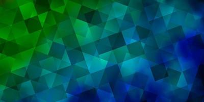 Light Blue, Green vector texture with poly style with cubes.