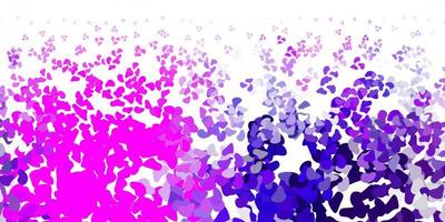 Light purple vector pattern with abstract shapes.