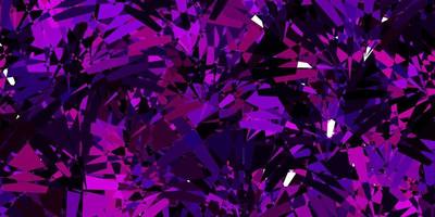 Dark Purple vector backdrop with triangles, lines.