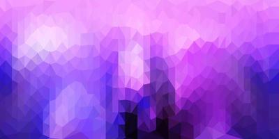 Light purple vector triangle mosaic pattern.