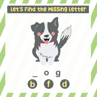 Missing letter worksheet. Complete the letters for animal names in English.  Kids educational game. Printable worksheet for preschool. Writing practice.  Vector file. 17555741 Vector Art at Vecteezy