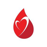 Blood ilustration logo vector