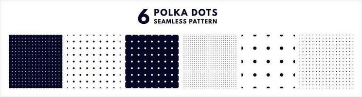 set of polka dots or bullet journal texture. Seamless monochrome pattern. Dotted background. Soft abstract geometric pattern. vector