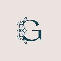 brand logo design template beauty cosmetic G vector