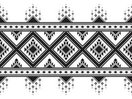 Ikat horizontal seamless pattern. Geometric ethnic pattern design. black-white fabric pattern design. vector illustration.