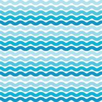Wave seamless pattern. Rounded waves with gradient color. Repeat the geometric tile. Vector illustration.